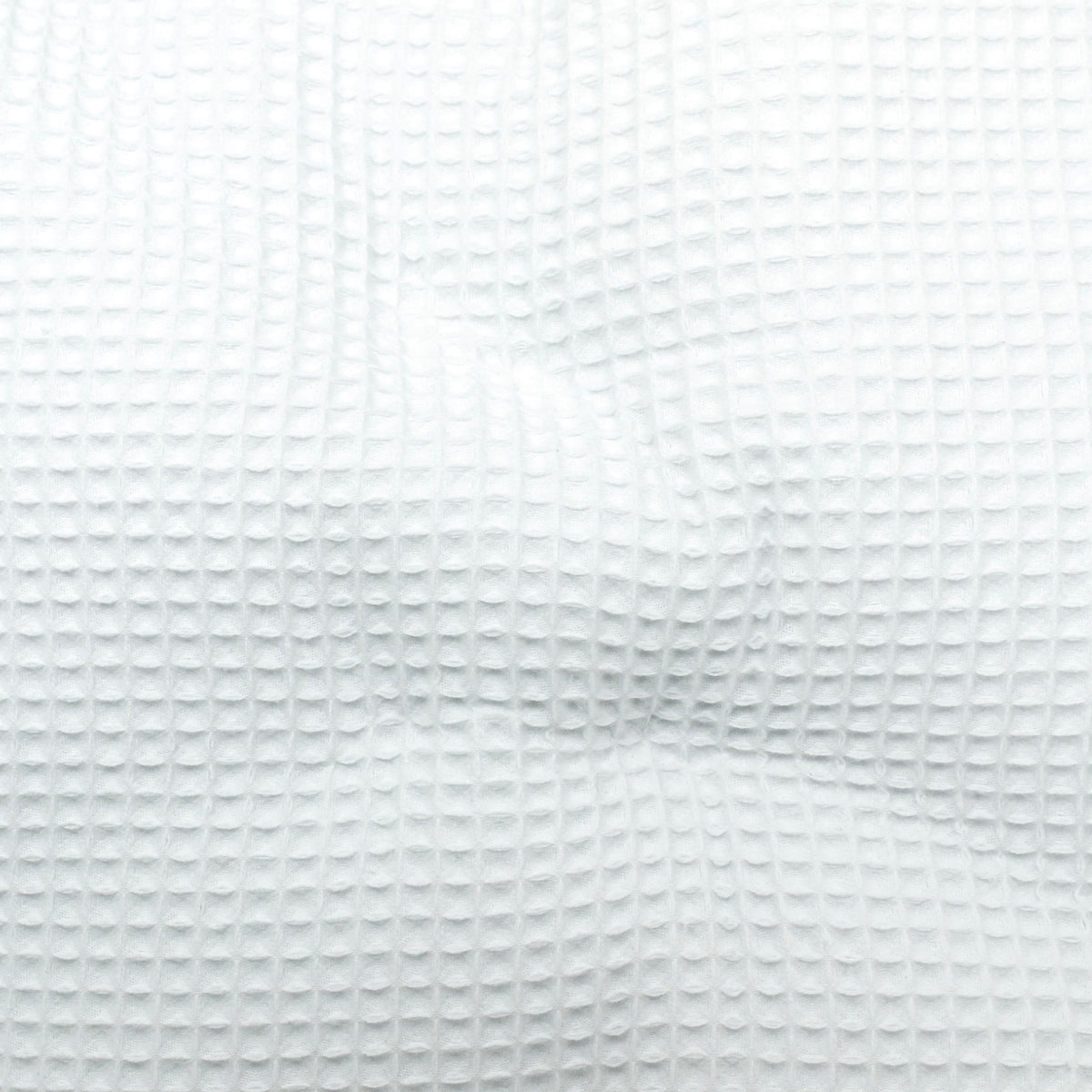 Coton Gaufré Organique Blanc 01