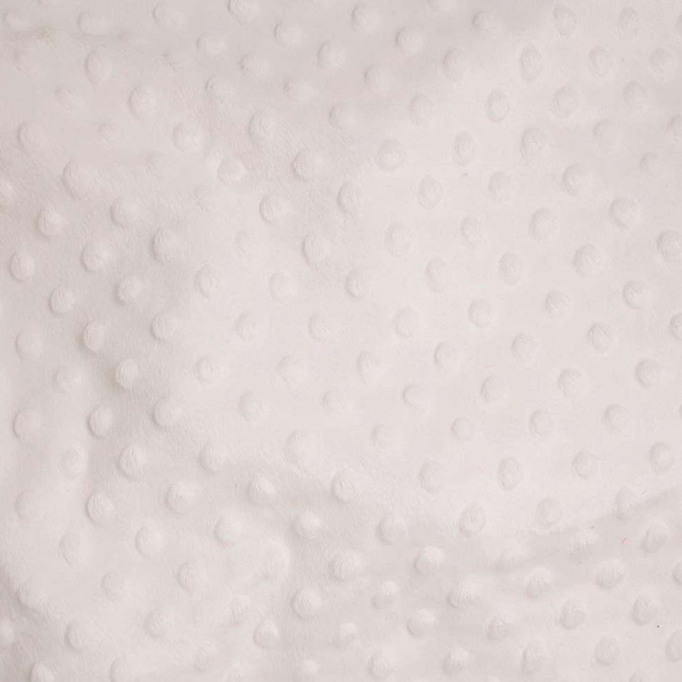 Minky Bulles Blanc 01
