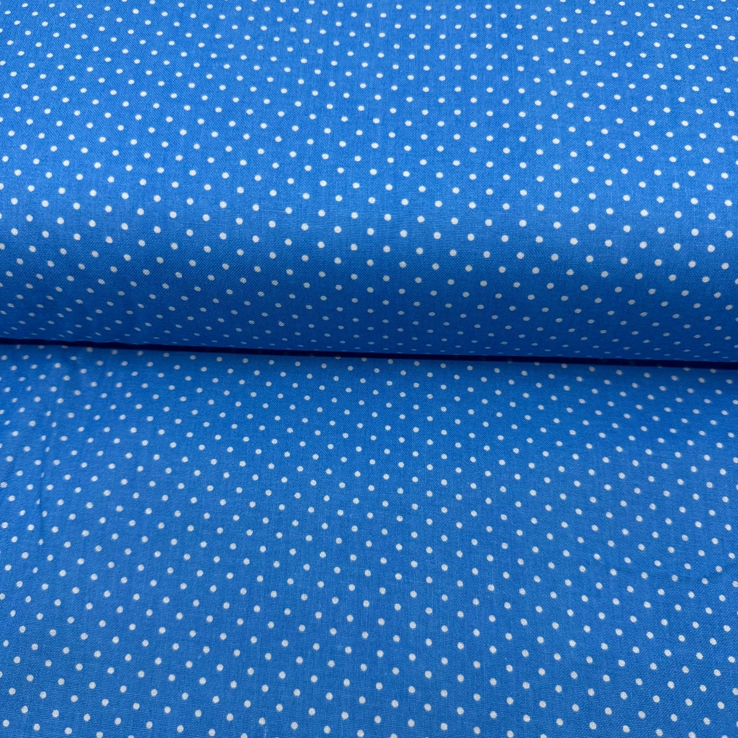 Aqua Polka Dot Cotton