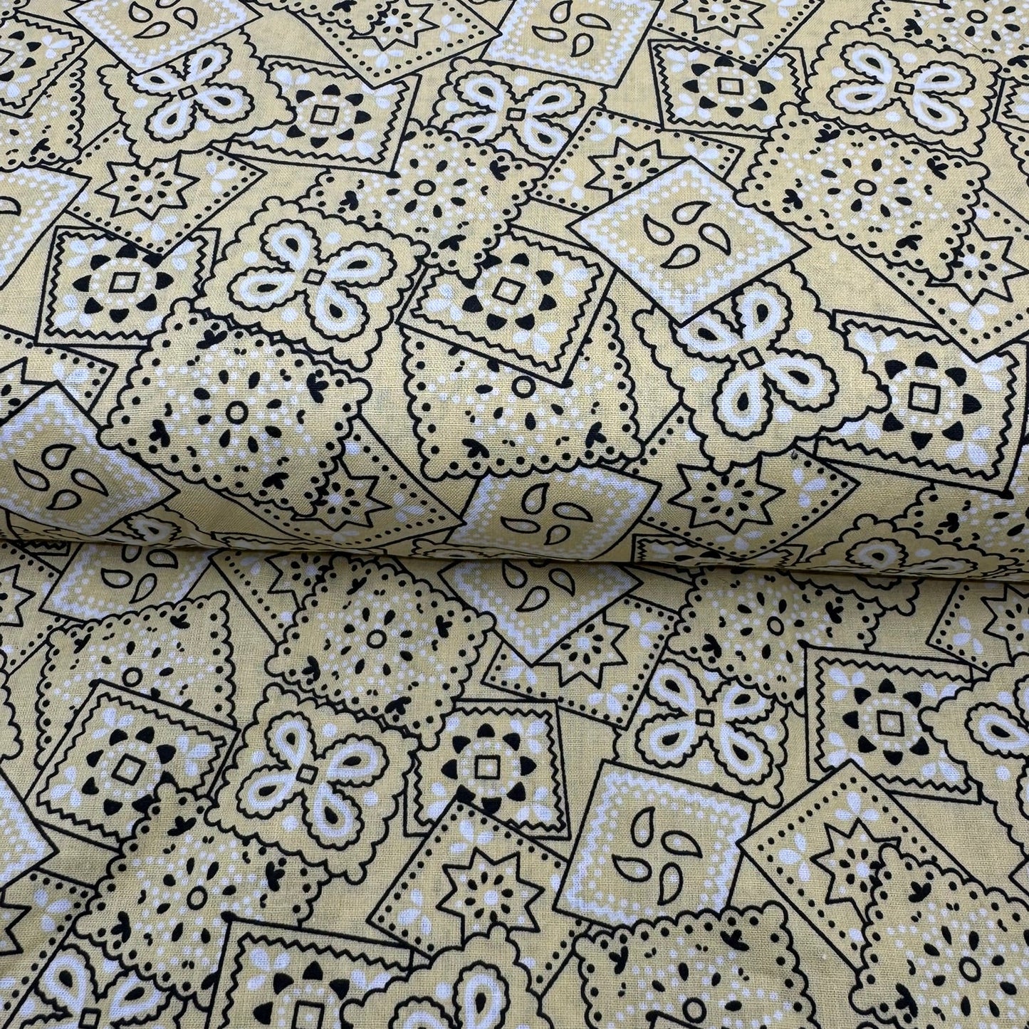 Coton Bandanas Jaune Pâle