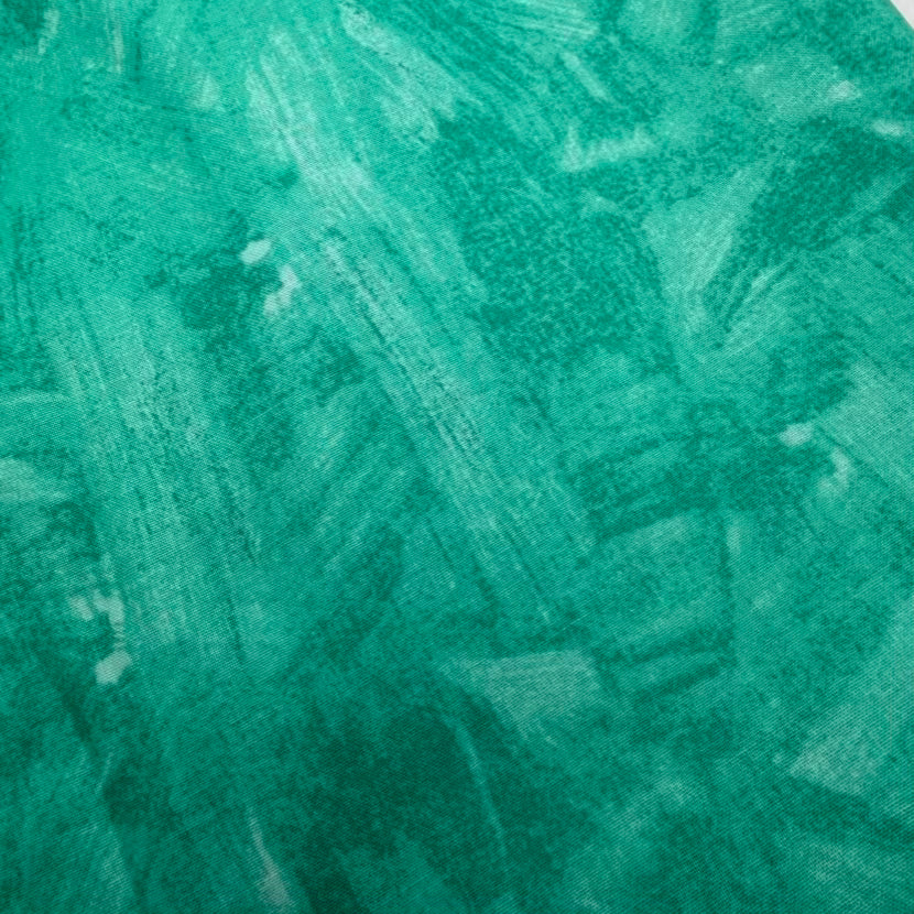 Coton Marbré Turquoise