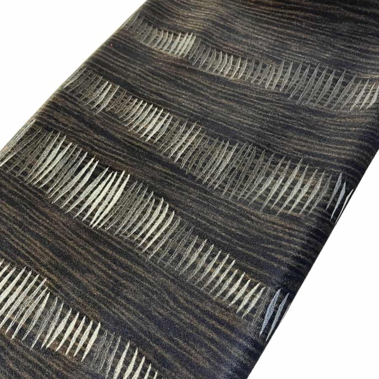 Velours Extensible Lignes Brun