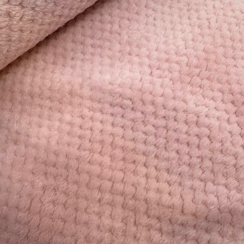 Plush Nid d'abeille Rose