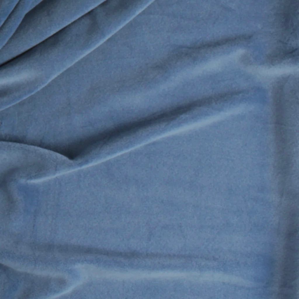 Minky Velour Extensible Denim