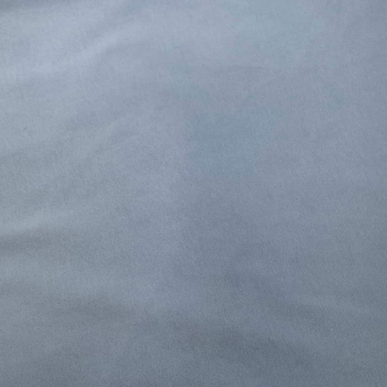 Pale Blue Velvet Stretch Terry Cloth