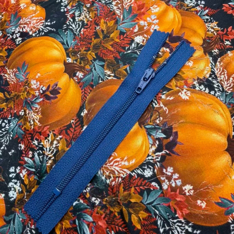 Fermeture Éclair Non-Séparable 4,5po, 3 coil, Bleu Foncé