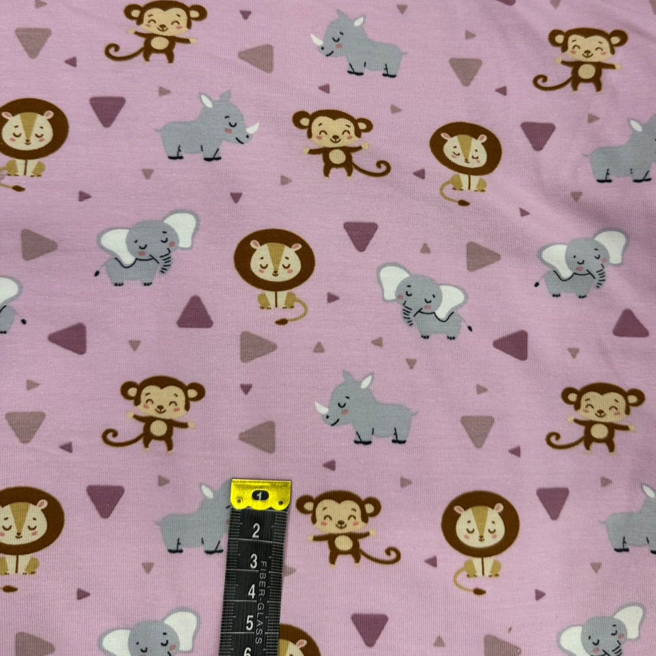 Pink Animal Cotton Jersey