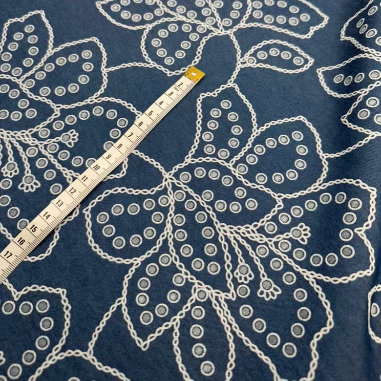 Denim Texturé 908 Bleu Moyen