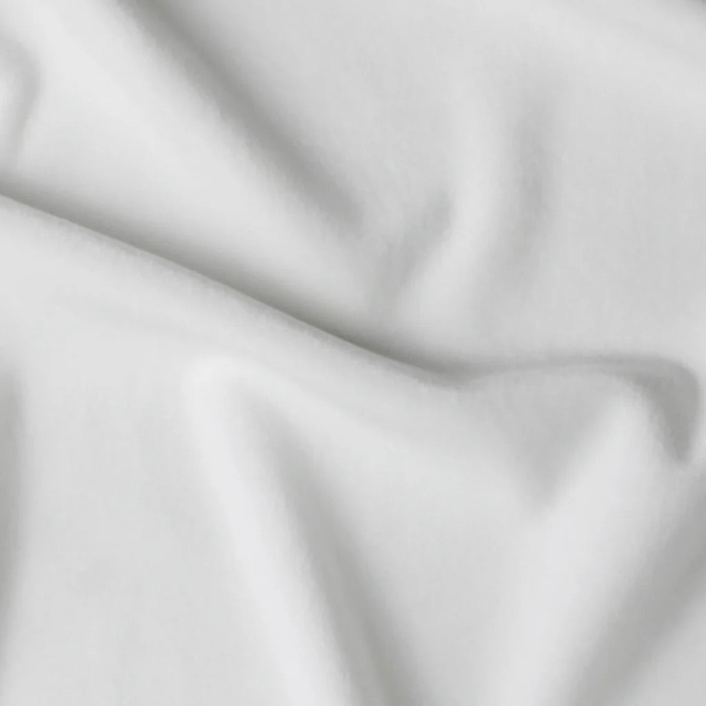 Minky Velour Extensible Blanc