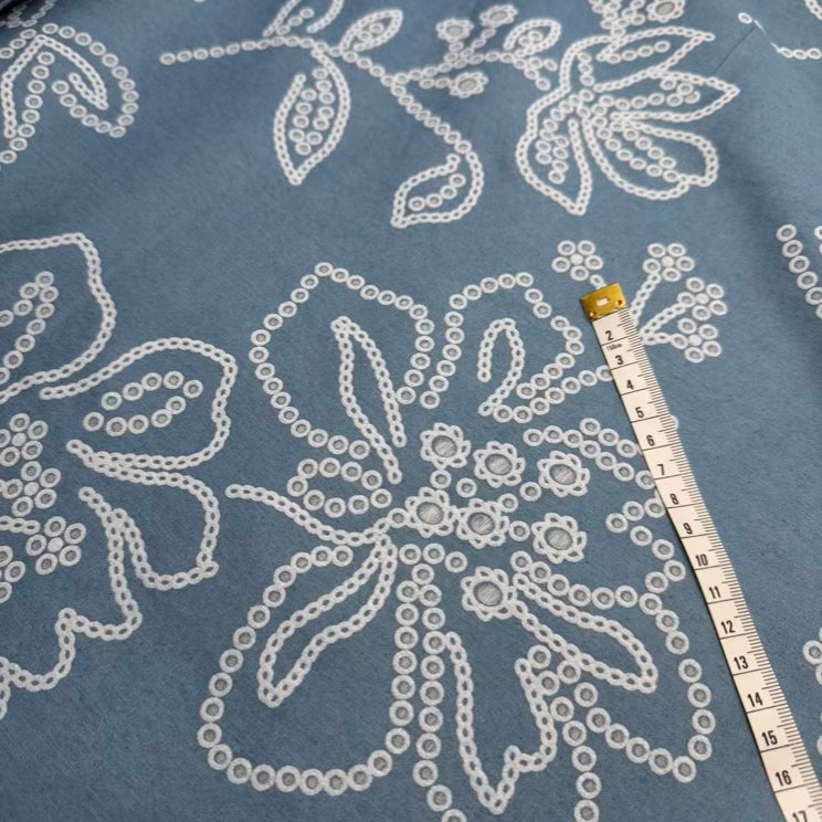 Denim Texturé 910 Bleu Pâle