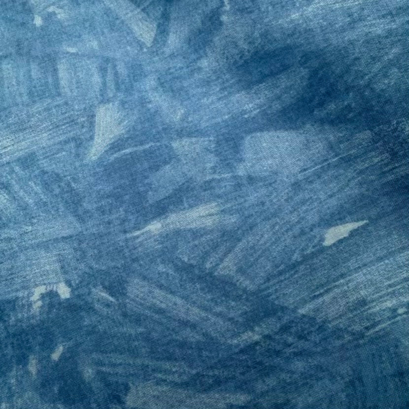 Coton Marbré Bleu