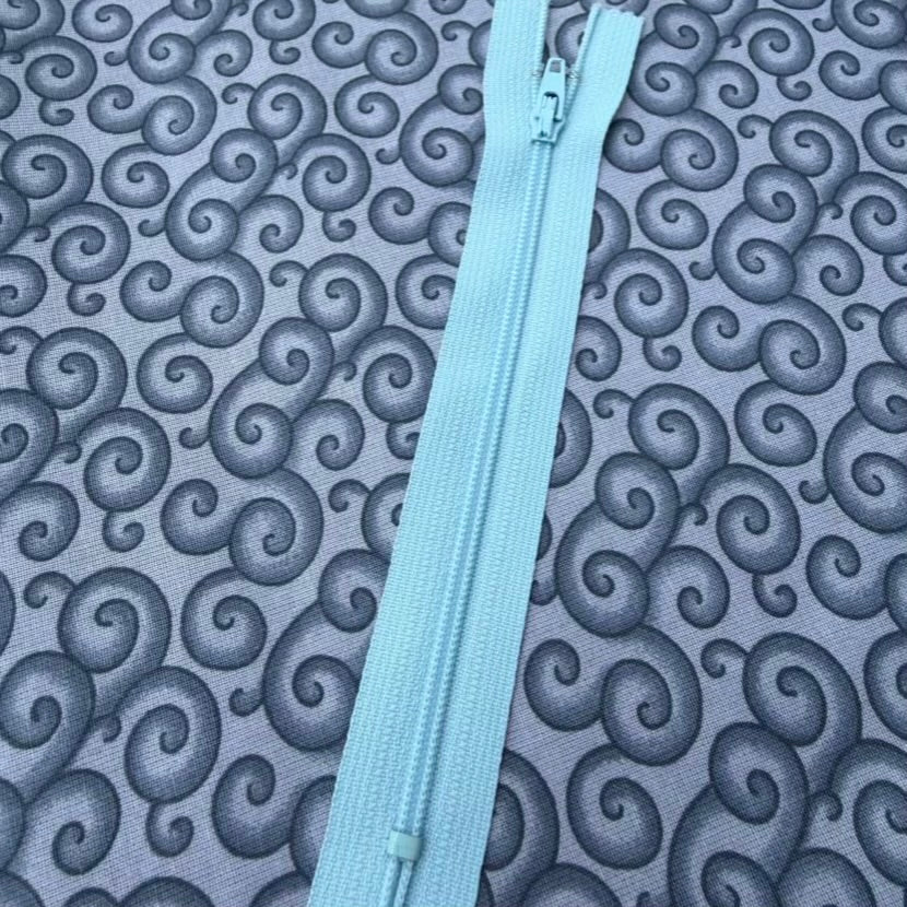 Fermeture Éclair Non-Séparable 6po Bleu