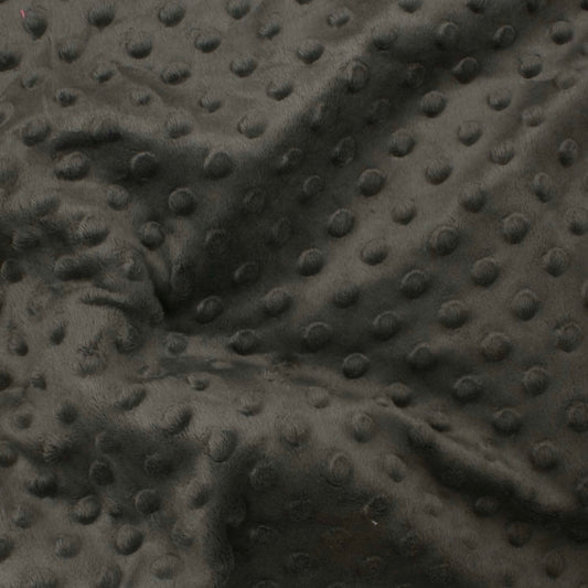 Minky Bulles Charcoal 38