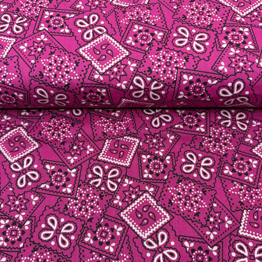 Coton Bandanas Fushia