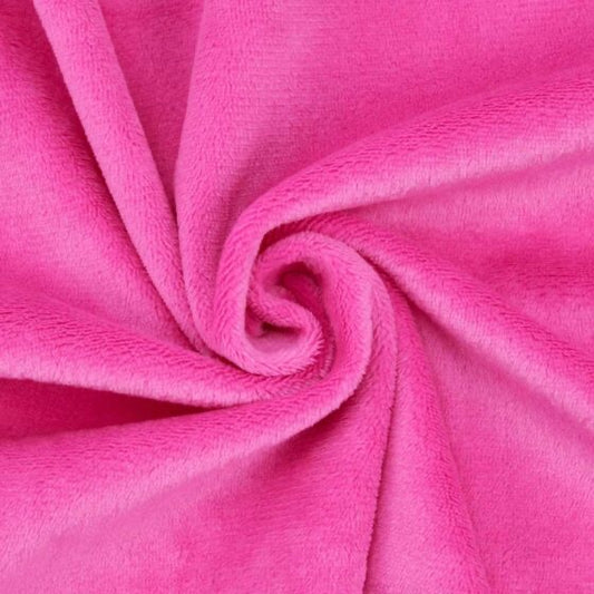 Minky Velour Fushia