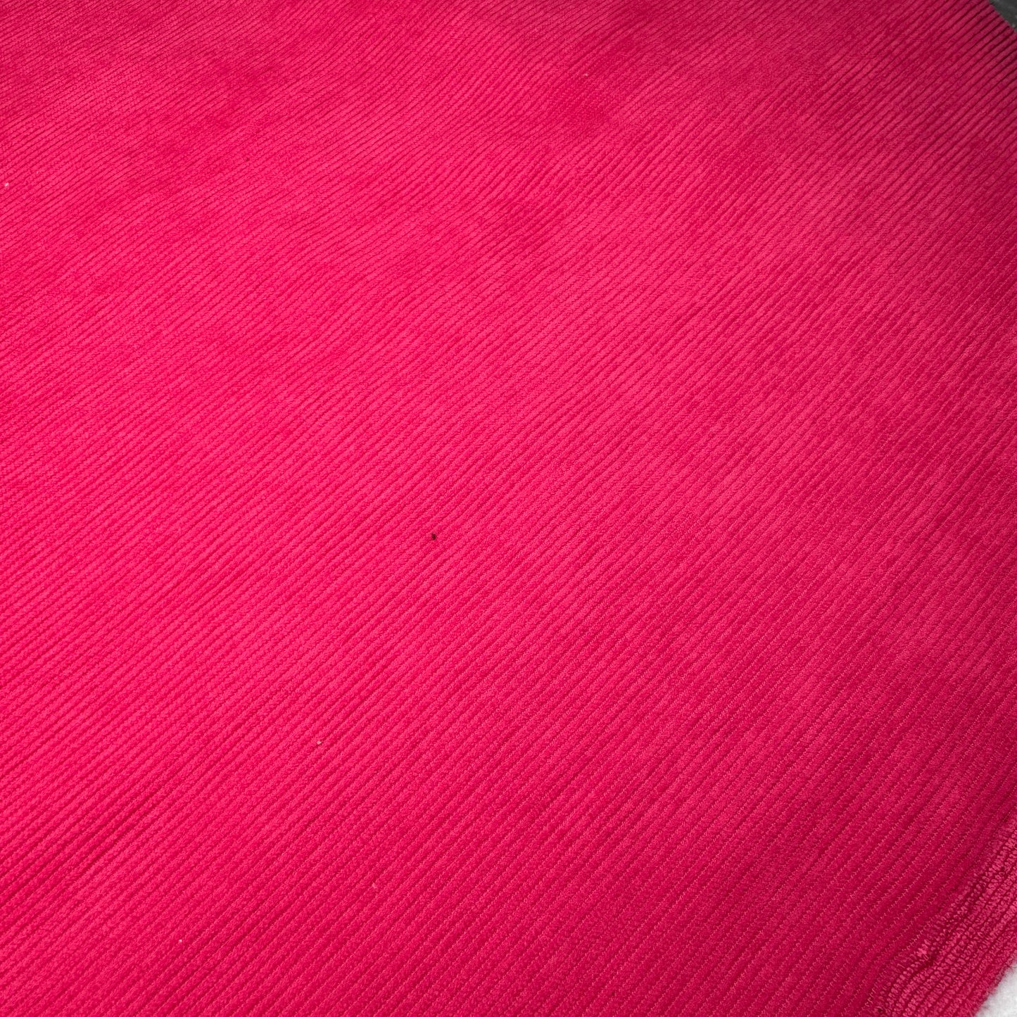 Velour Côtelé 1x1 Fushia