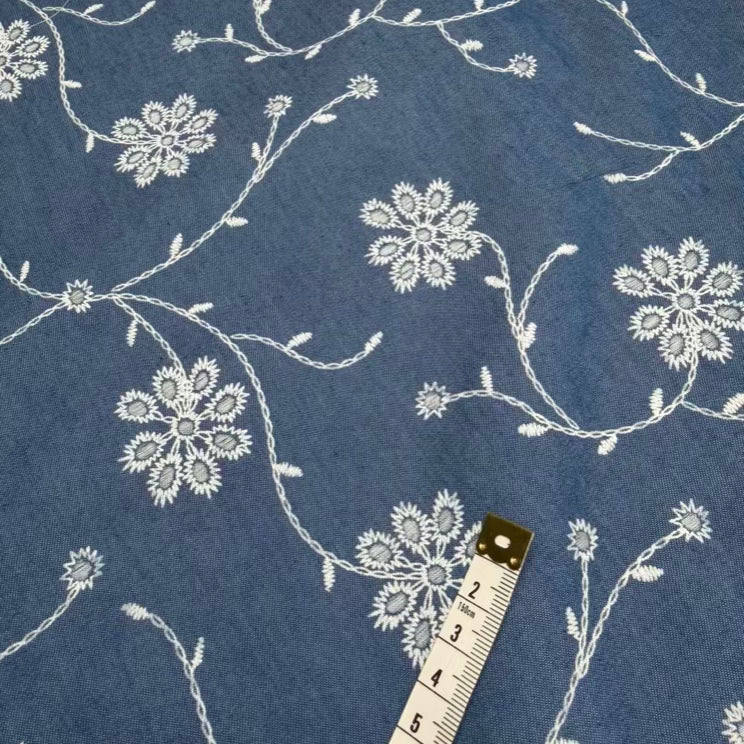 Denim Texturé 913 Bleu Moyen