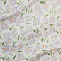 Double Gauze Fleurs Lilas