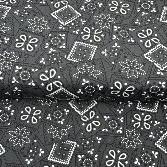 Cotton Bandanas Charcoal