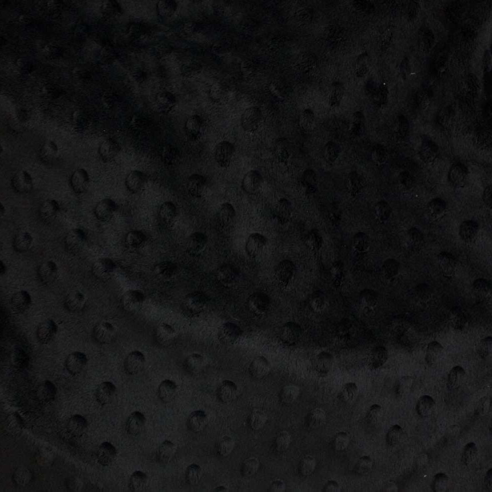 Minky Bubbles Black