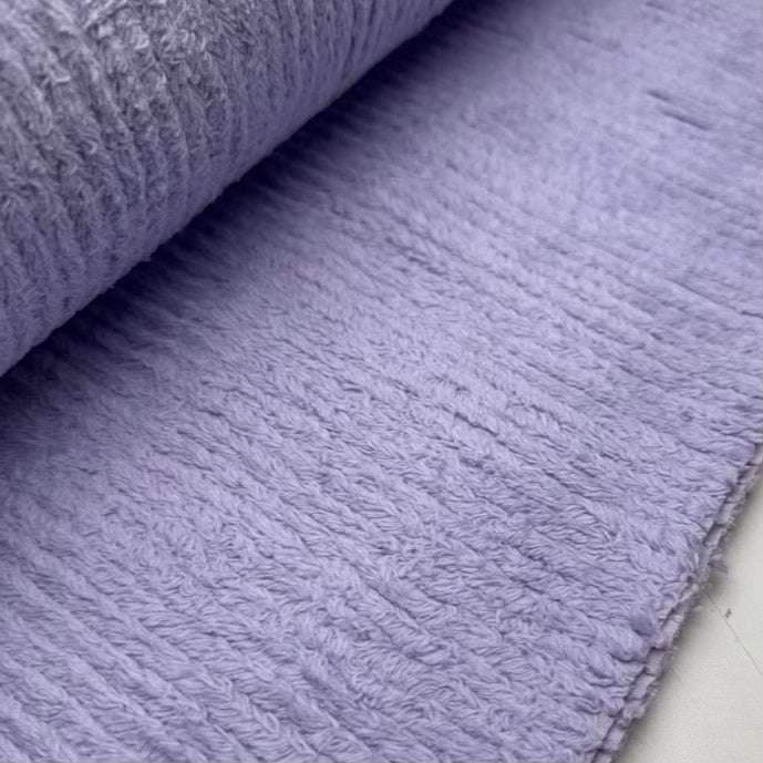 Coton Chenille Lilas (plis salis)