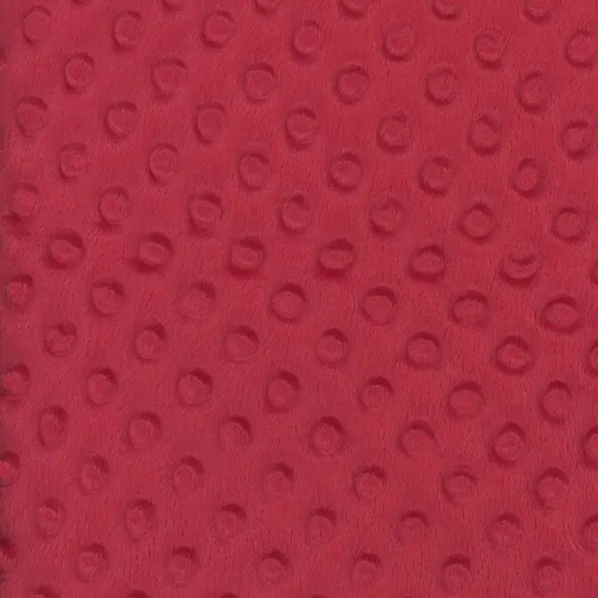 Minky Bubbles Red