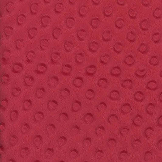 Minky Bubbles Red