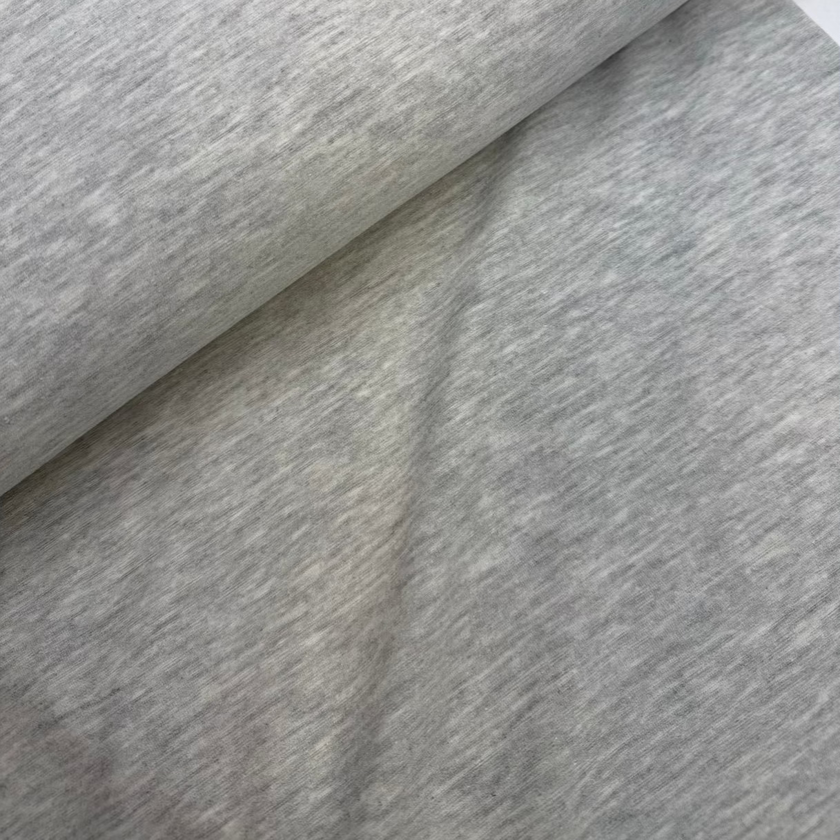 Jersey Coton Gris Pâle Chiné