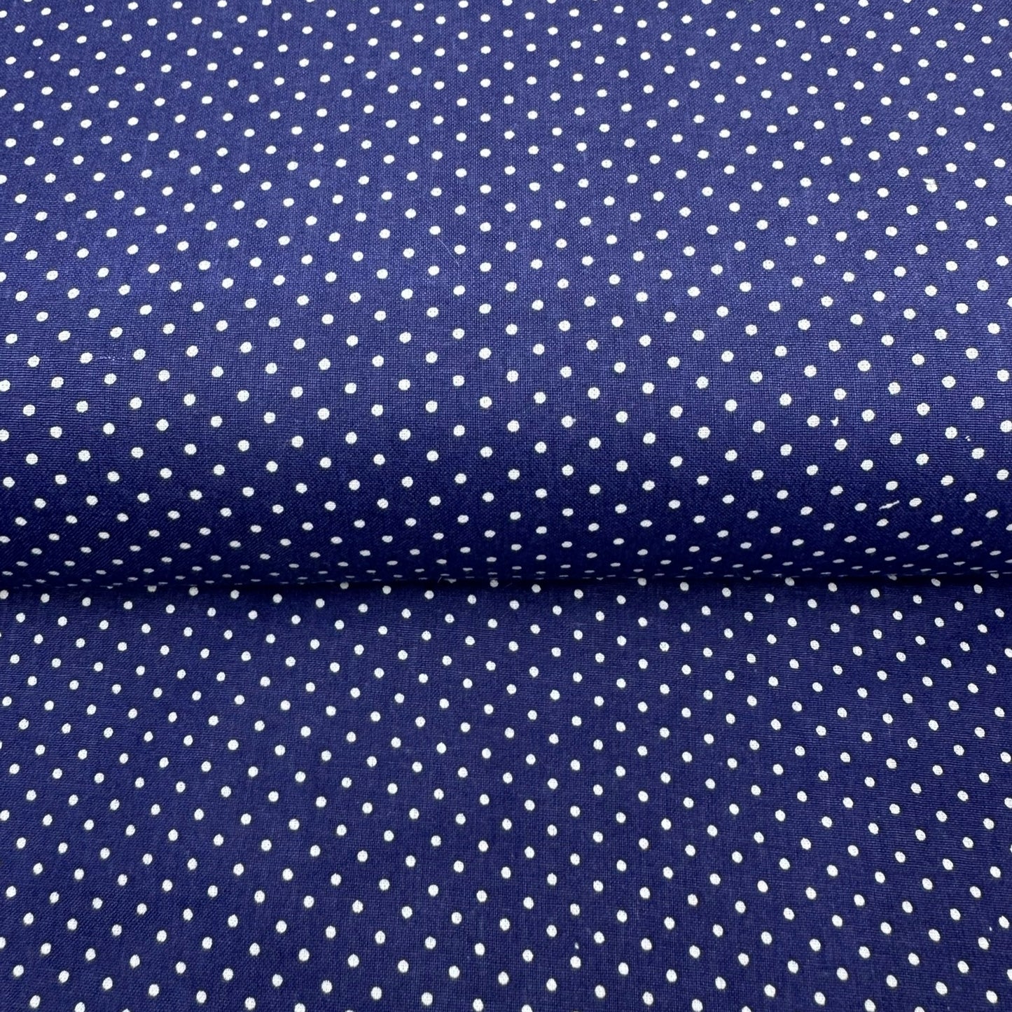 Navy Polka Dot Cotton