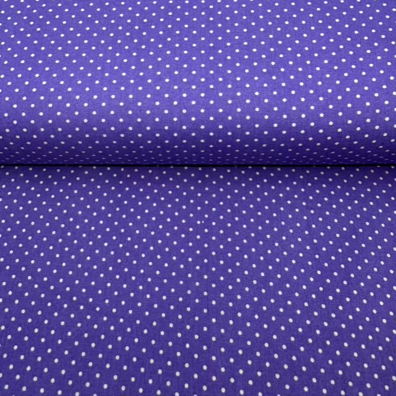 Lilac Polka Dot Cotton
