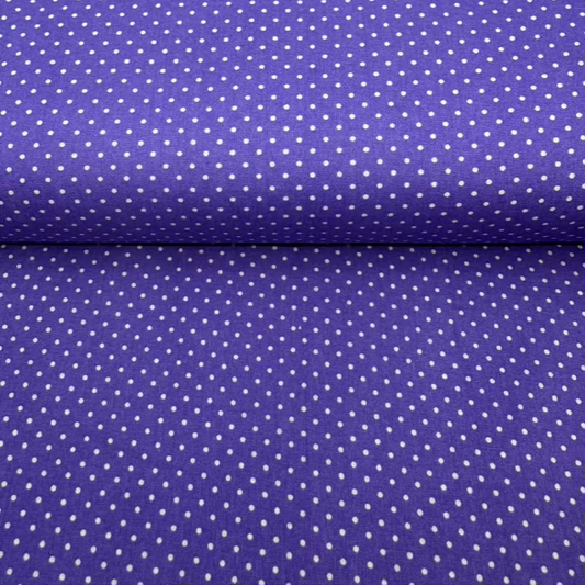 Lilac Polka Dot Cotton