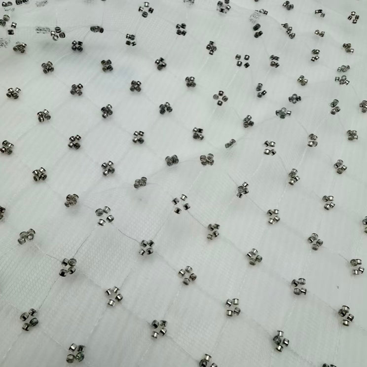 Mesh Perles Argent