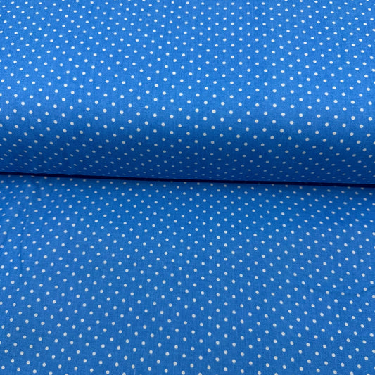 Aqua Polka Dot Cotton