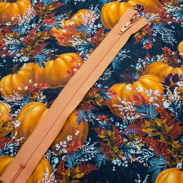 Fermeture Éclair Non-Séparable 7,5po, 3 coil, Orange