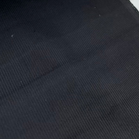 Velour Côtelé 1x1 Noir