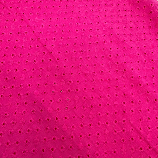 English Embroidery #2 Fushia