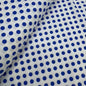 Royal/White Polka Dot Cotton