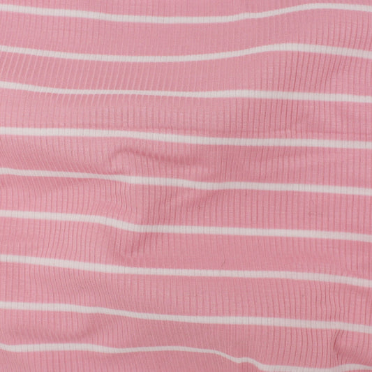 Ramona Rib Rose/Blanc