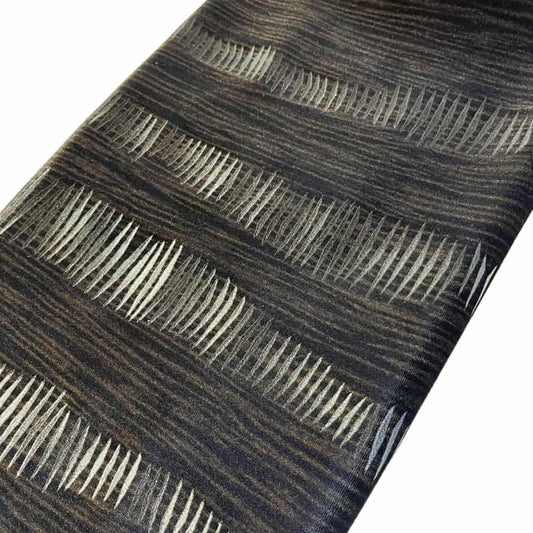 Velours Extensible Lignes Brun