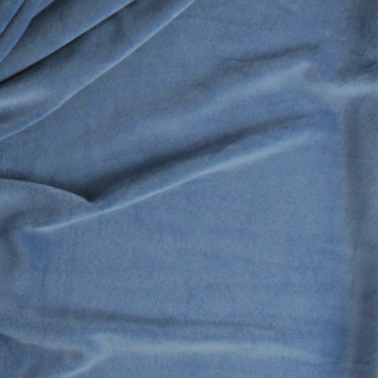 Minky Velour Extensible Denim