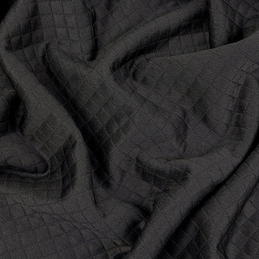 Matelassé Carrés Noir