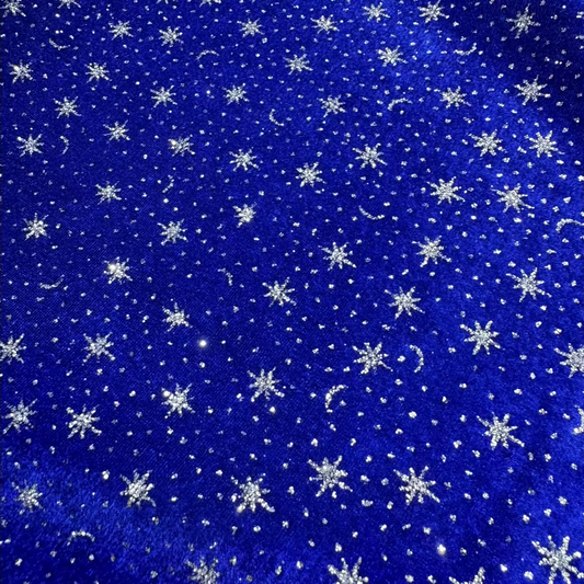 Velour Brillant Bleu