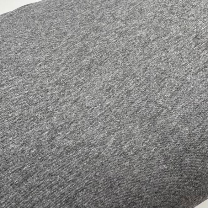 French Terry Charcoal Chiné