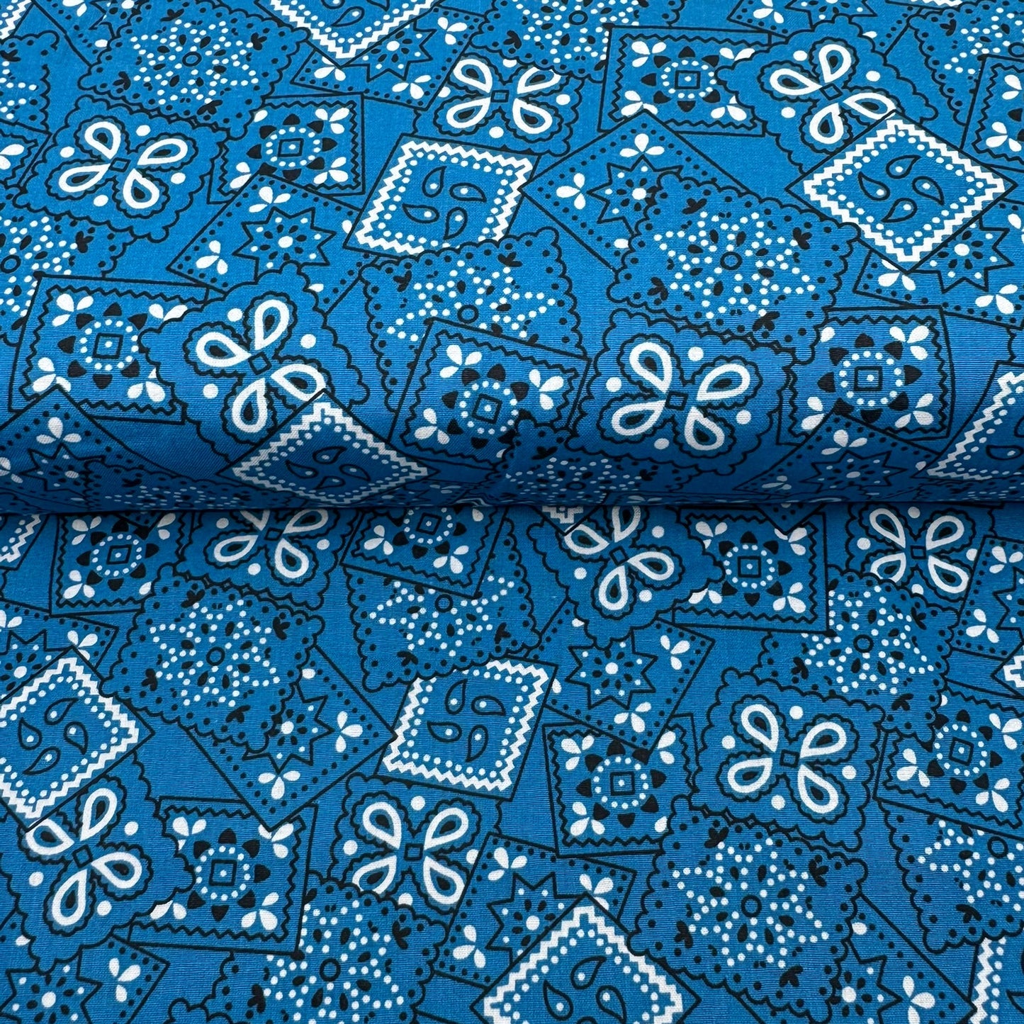 Cotton Bandanas Aqua