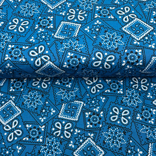 Cotton Bandanas Aqua