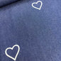 Denim Bleu Coeurs
