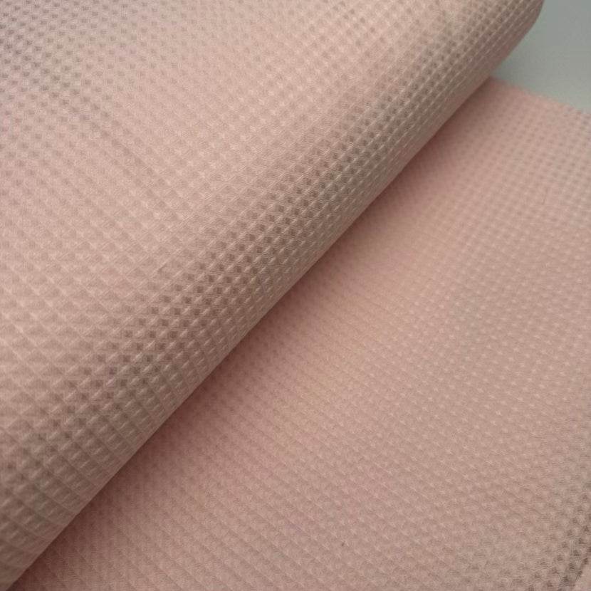 Coton Mini Gaufré Rose
