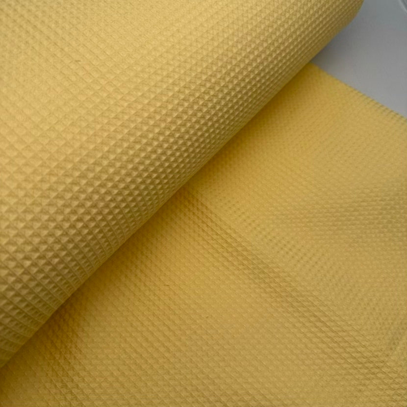 Coton Mini Gaufré Jaune