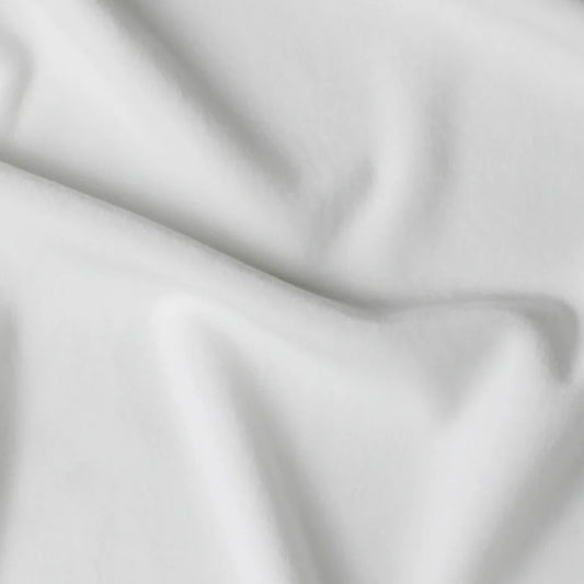 Minky Velour Extensible Blanc