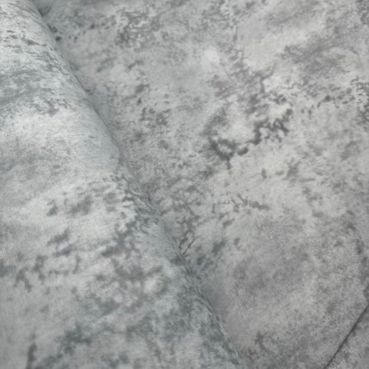 Coton Large Courtepointe Marbré Gris